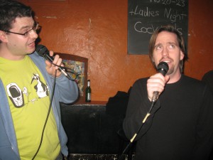Aaron and Sebas karaoke
